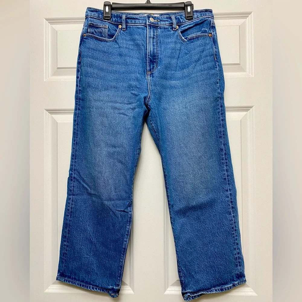 Loft The Straight Jeans Petite 32 14 - Picture 2 of 5